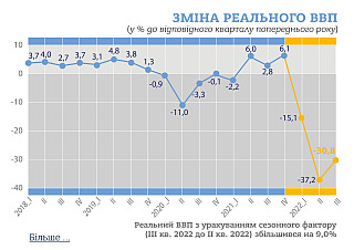 Держстат оцінив падіння ВВП України у третьому кварталі у майже 31% 01