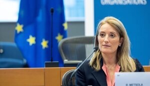 European Parliament President Metsola promised support for Ukraine