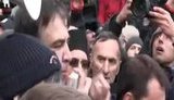 Supporters release Saakashvili from paddy wagon. VIDEO+PHOTOS