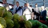 Азаров на "Столичном" рынке : жить стало лучше, жить стало веселее.ФОТОрепортаж