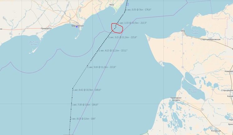 FSB inspected Tailwind bulker heading from Mariupol for Istanbul, - journalist Klymenko. MAP