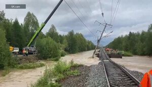 У Бурятії прорвало дамбу, рух поїздів по Байкало-Амурській магістралі зупинили. ВIДЕО