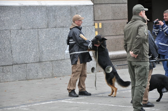 Руху ЛГБТ-маршу намагалася перешкодити жінка, яка лягла на асфальт і кричала про перетворення хлопчиків на геїв 65
