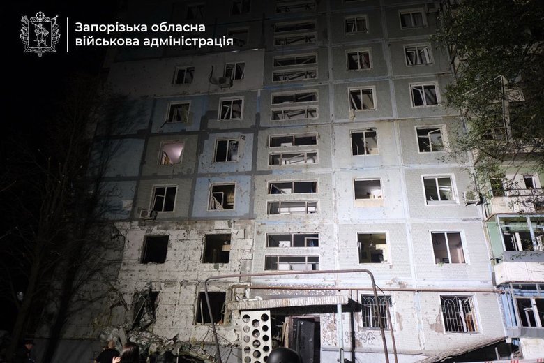 Запоріжжя після обстрілу