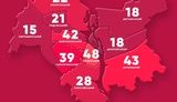 COVID-19 в Киеве: за сутки больше всего новых случаев заражения выявили в Дарницком, Шевченковском и Соломенском районах. КАРТА