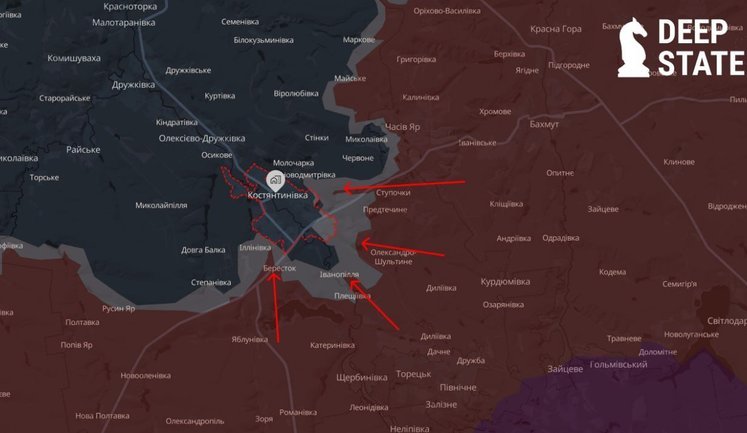 Покровськ–Мирноград–Костянтинівка: DeepState про ситуацію на фронті та тиск РФ на агломерацію