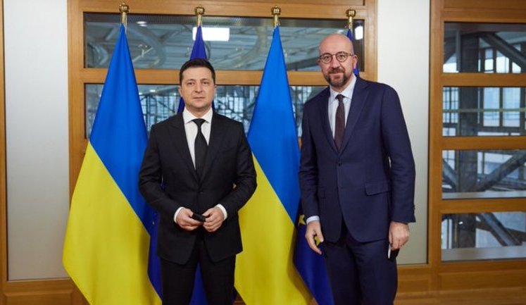 Зеленский встретился с президентом Евросовета Мишелем: наша цель – полноправное членство Украины в ЕС