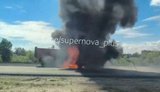 Russian lorry near Horlivka