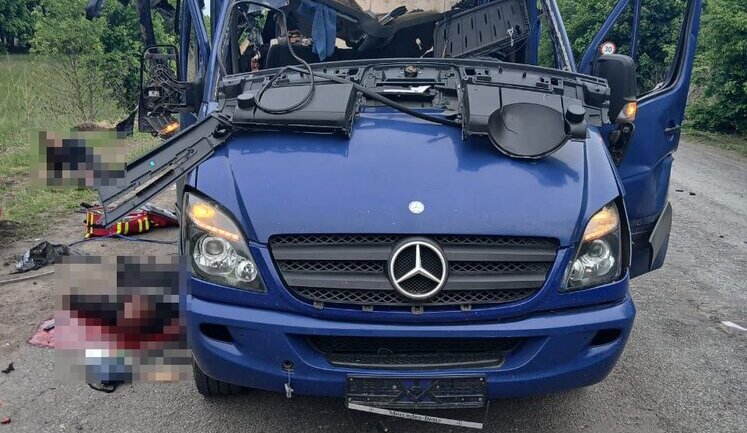 Zelenskyy on attack on bus in Bilopillia: All those killed were civilians; Russians killed entire family. We are waiting for our partners to impose strong sanctions against Russia. PHOTOS