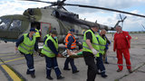 Четверо раненых военнослужащих эвакуированы вертолетом из зоны ООС в Днепр. ФОТОрепортаж