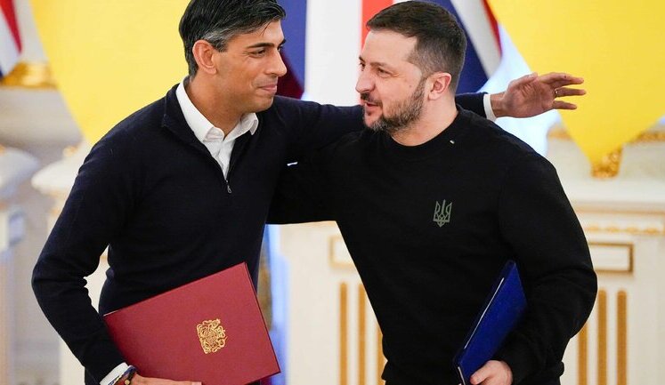 Зеленский и Сунак подписали соглашение о сотрудничестве в сфере безопасности. ВИДЕО