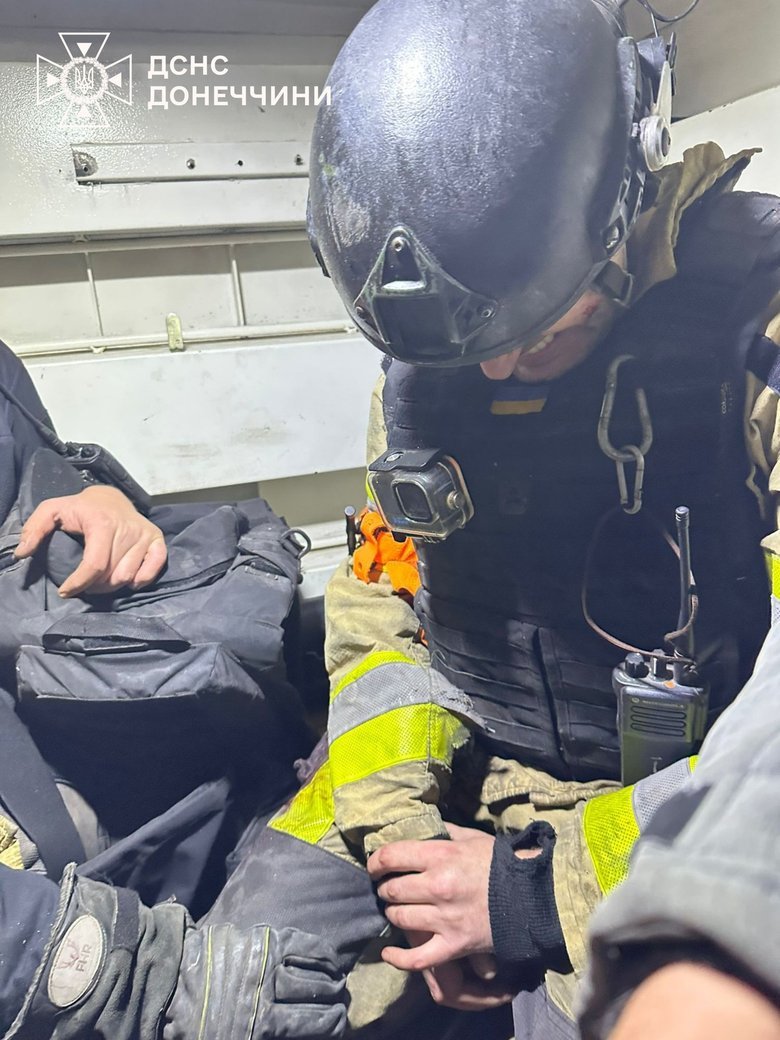 Strike on rescuers in Donetsk region