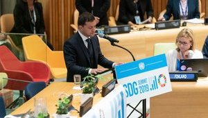 Зеленский в ООН: "Устойчивое развитие невозможно под звуки выстрелов и взрывов"