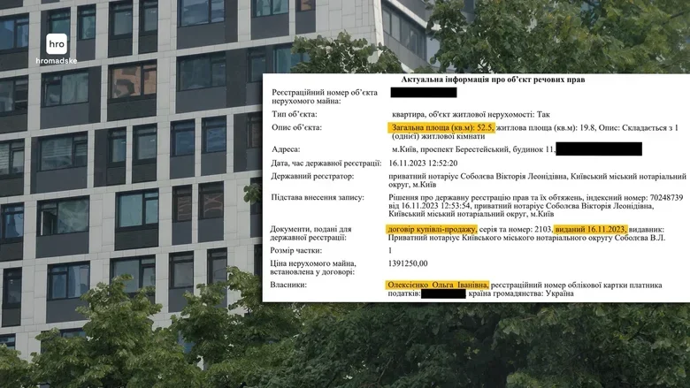 Недвижимость семьи заместителя министра юстиции Кравченко