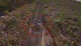 Kamikaze drone hits ATV trailer with eight occupants. VIDEO