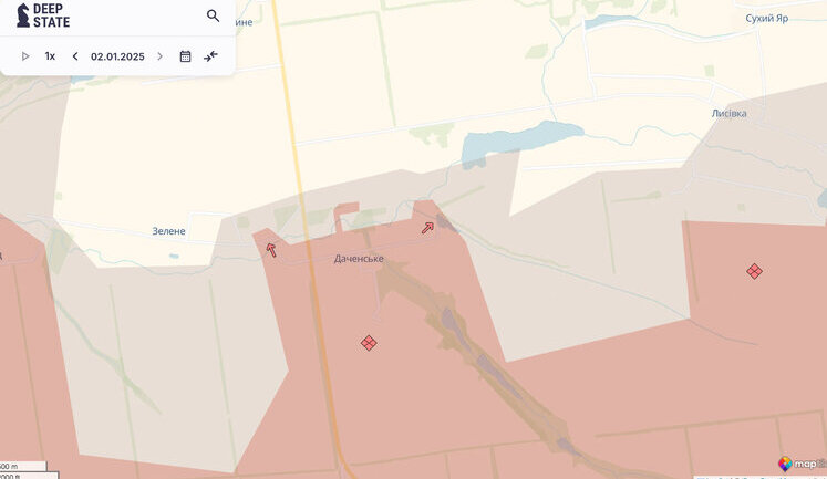 Russian troops occupy villages of Dachenske, Novyi Trud and Vovkove in Donetsk region - DeepState. MAPS