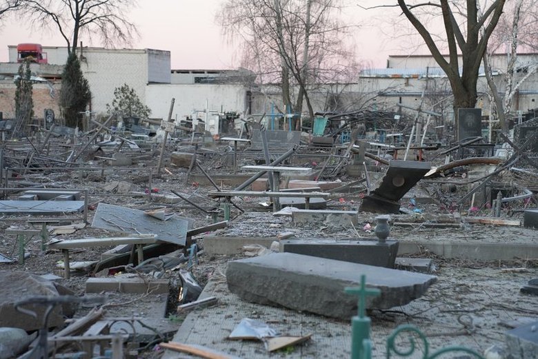 удар по кладовищу у Черкасах