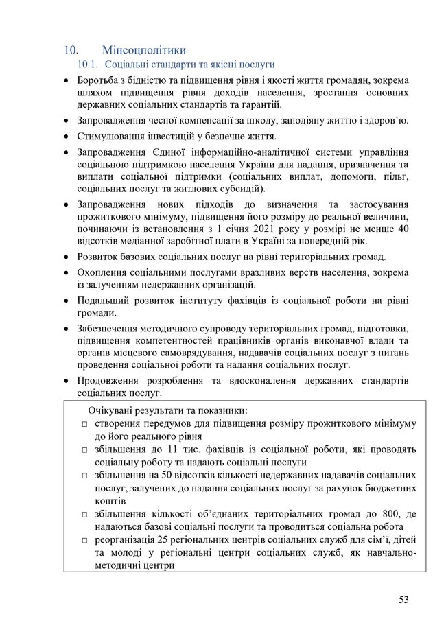 Кабмін опублікував новий проєкт програми своєї діяльності 53