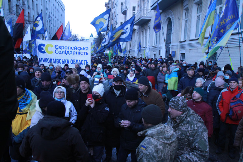 Хода на підтримку Порошенка з-під Печерського суду до Офісу Зеленського 21
