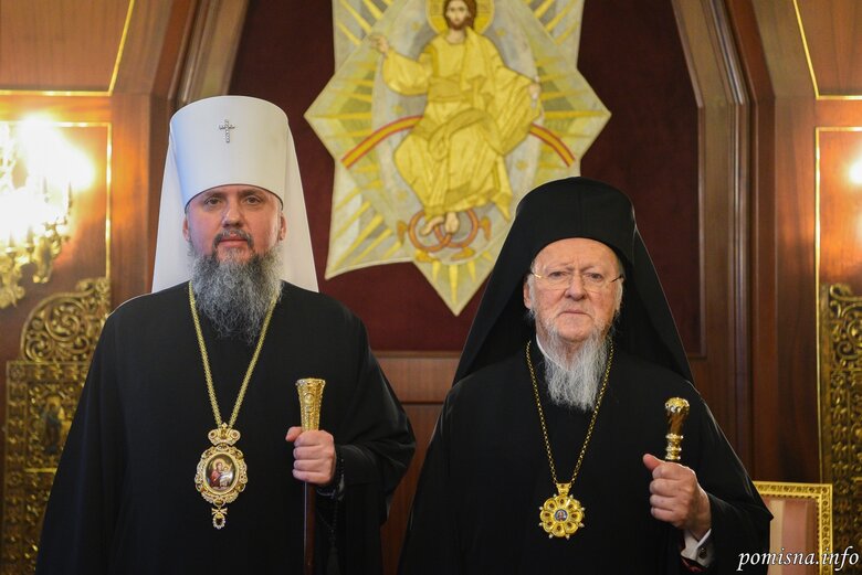 Епифаний встретился с Вселенским Патриархом Варфоломеем 07
