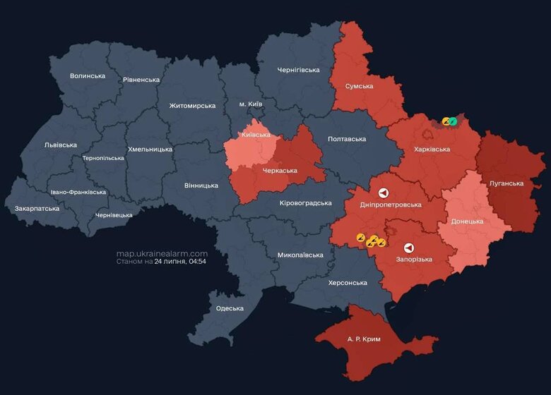 В Киевской области тревогу будут объявлять по районам Что известно