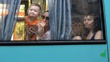 Evacuating Children Along a Dangerous Ukraine Route