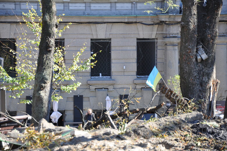 Consequences of Russian missile strikes on Kyiv 17
