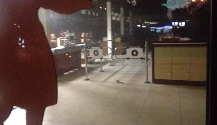 An explosion rocked Roshen store in Obolon district of Kyiv. PHOTOS