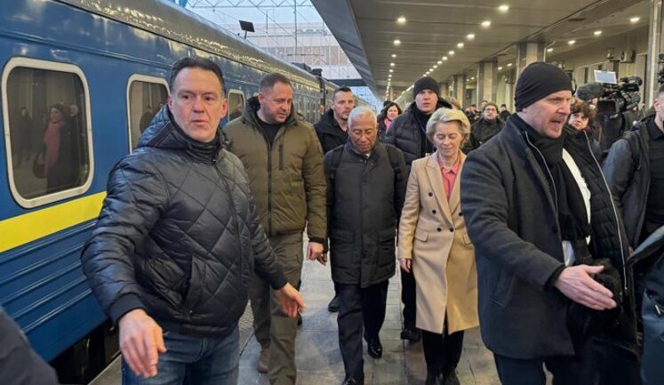 European Commission President von der Leyen and European Council President Costa arrive in Kyiv. VIDEO