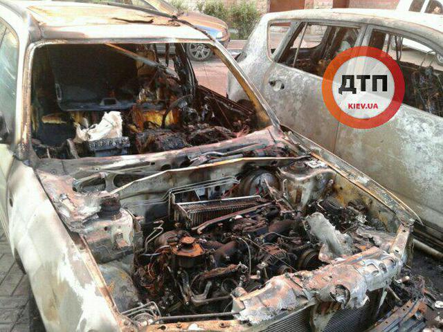 киев пожар автомобиль