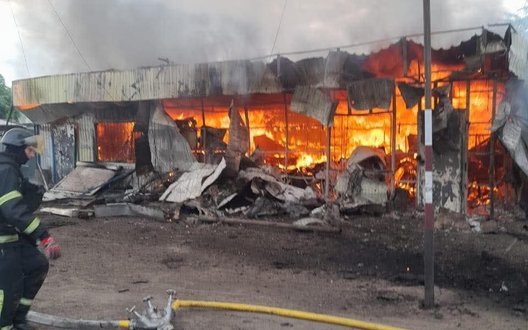 У Слов’янську російський дрон пошкодив пожежно-рятувальний підрозділ
