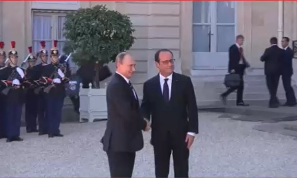 путин олланд и