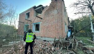 At night, Russian forces shelled Krasnopillia district in Sumy region, injuring 85-year-old woman. PHOTOS