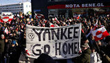 a rally in Greenland