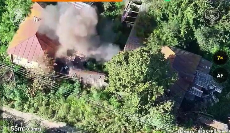 Ukrainian drones of 47th SMB "Magura" drive occupiers out of ruined buildings in Kursk region and take them out along with their equipment. VIDEO