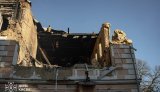 Здание НАН Украины после удара РФ: спасатели демонтируют поврежденные конструкции. ФОТОРЕПОРТАЖ