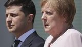 Zelenskyi, Merkel discuss implementation of Normandy Four summit agreements