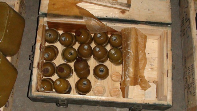 Huge arms cache found at Zaporizhia city area 02