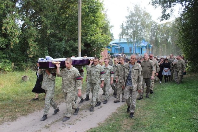 Last tribute paid to 36th Brigade Maksym Avdienko killed in Donbas Sept. 5 04