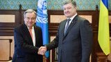 Порошенко і Гутерреш обговорили питання більш активного залучення ООН до врегулювання ситуації на Донбасі