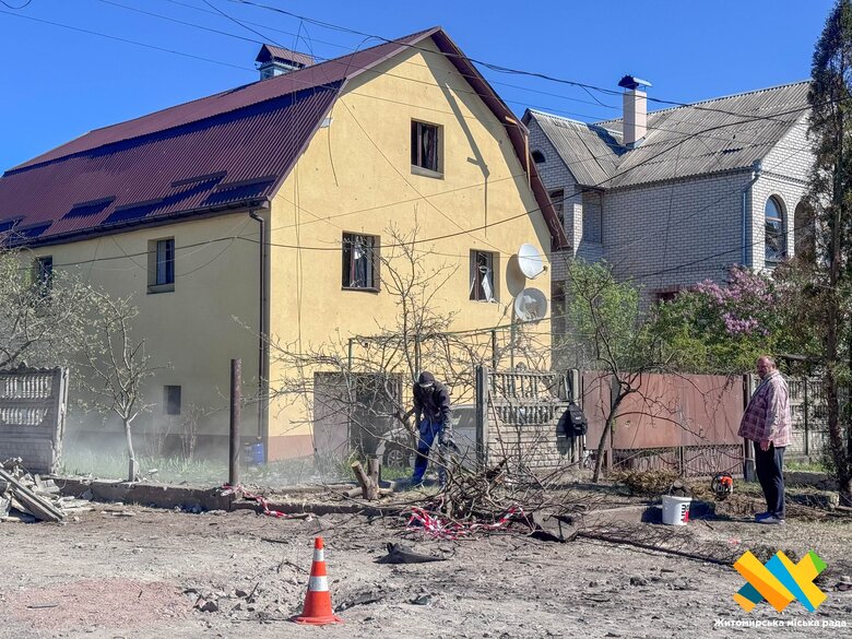 У Житомирі через атаку дронів пошкоджено приватні будинки