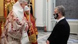 В Андріївській церкві відбулося перше після реставрації урочисте богослужіння. ФОТОрепортаж