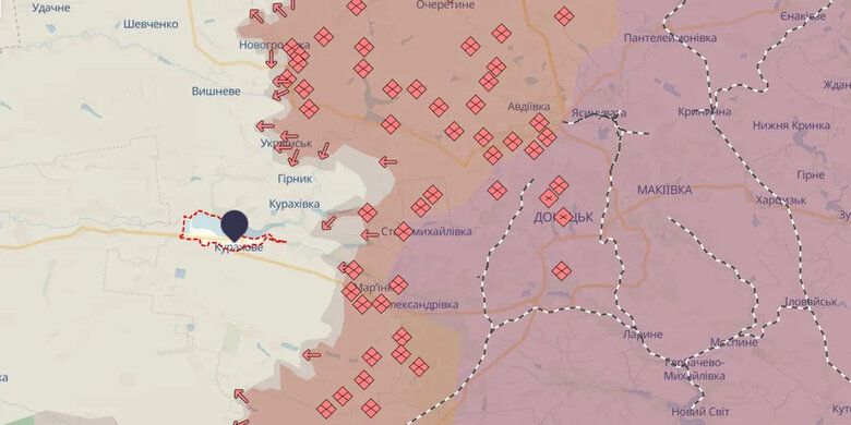 Окупанти активізували наступ на Курахівському напрямку