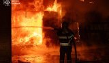 Consequences of Russia’s ballistic missile attack on Kyiv: warehouse has burnt down and there is damage. PHOTOS