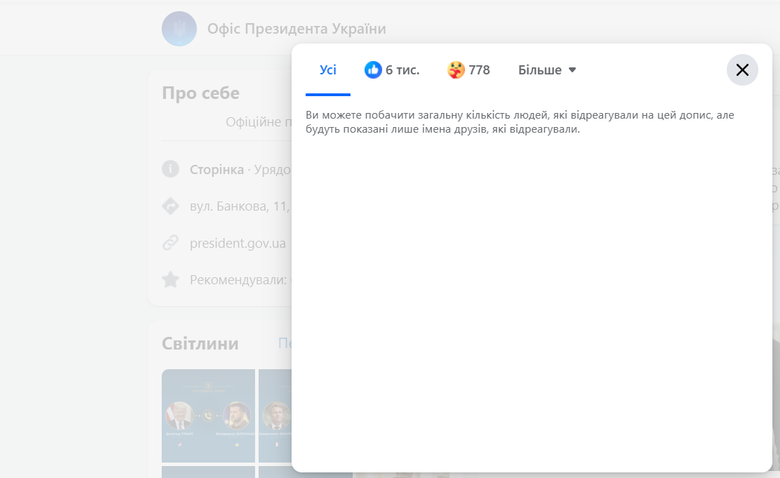 ОП приховав можливість подивитись, хто лайкає їхні пости
