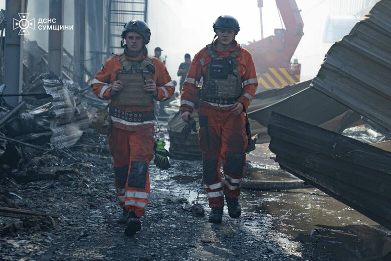 Ліквідація пожежі в Сумах 30 серпня