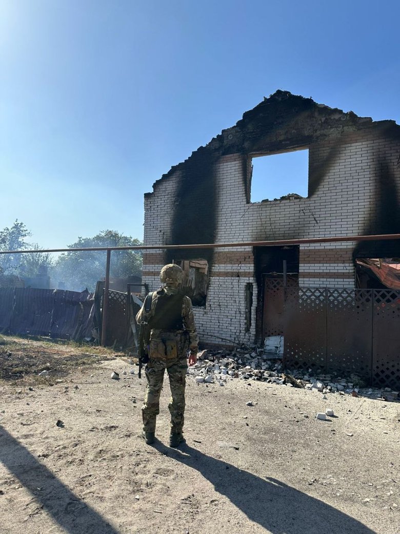 Donetsk region after shelling