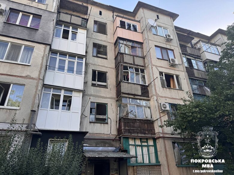 Наслідки обстріли Покровська 20 серпня