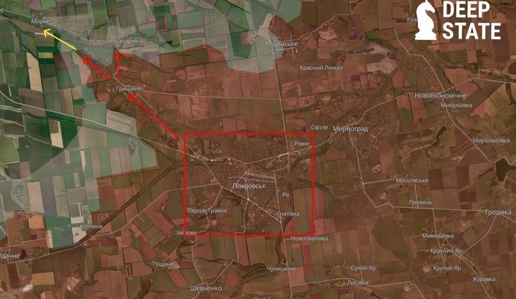 Russia has intensified its assaults in Hryshyne and is attempting to infiltrate Vasylivka and Novooleksandrivka, – DeepState. MAP