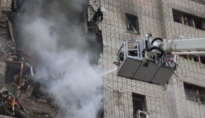 Из-за повторного удара на Запорожье погиб спасатель, на Одесчине поврежден автобус с детьми, - Выговский. ФОТОрепортаж